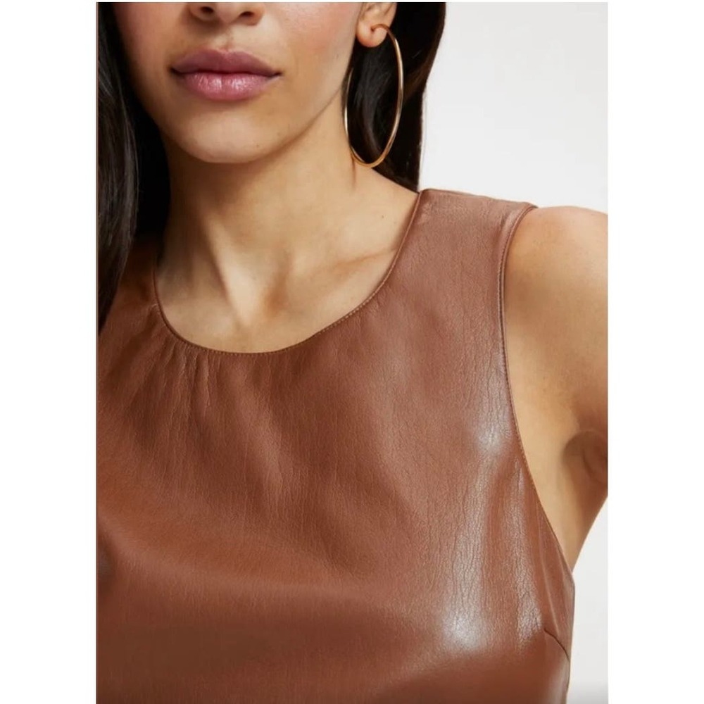 Good American Better Than Leather Faux Leather Shell Tank 6 (3XL) - Picture 3 of 6